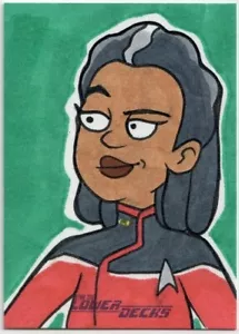 Star Trek: Lower Decks - Rich Molinelli - Capitana Carol Freeman - Tarjeta de boceto - Imagen 1 de 2