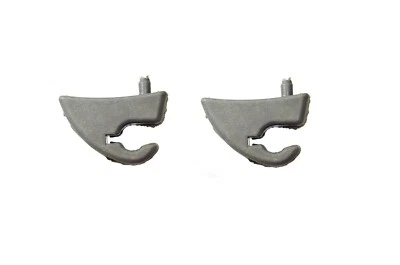 Sun Visor Hook Clip Gray Left Right Pair for Chevrolet Aveo Aveo5 Pontiac G3 Foto 1 de 4