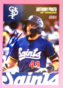 2024 Choice, St. Paul Saints - ANTHONY PRATO - autografiado - Imagen 1 de 1