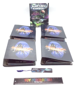 STAR TREK, THE NEXT GENERATION, DEEP SPACE NINE, VOYAGER Lot Of 4 Binders - Picture 1 of 11