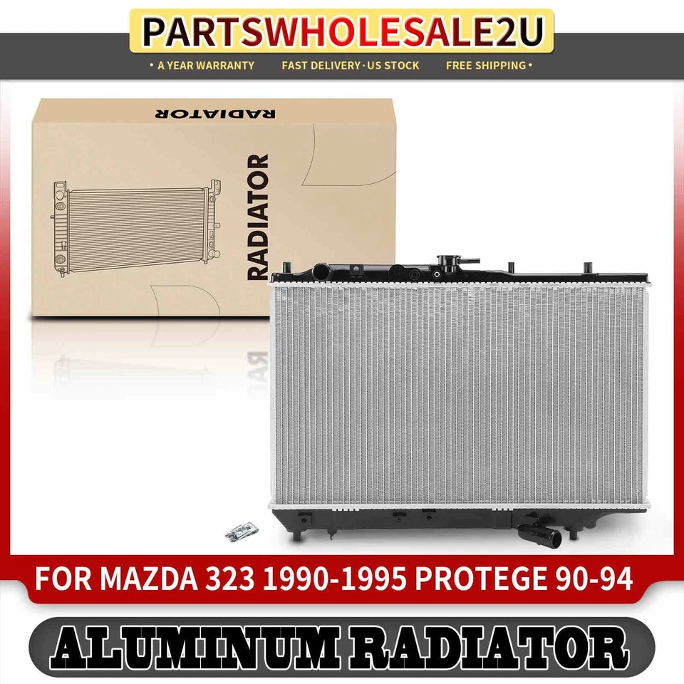 New Aluminum Radiator w/o Oil Cooler for Mazda 323 1990-1995 Protege 1990-1994 - Image 1 of 4