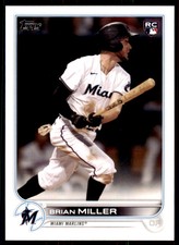 2022 TOPPS, BRIAN MILLER. MIAMI MARLINS #425