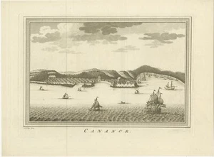 Impresión antigua de Kannur de Van Schley (1746) - Imagen 1 de 1