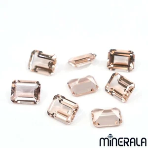 PIEDRAS PRECIOSAS SUELTAS MORGANITA NATURAL MELOCOTÓN 8x10mm OCTÁGONO FACETADO WP0277B - Imagen 1 de 8