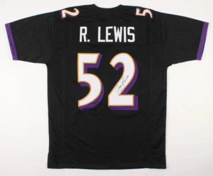 Ray Lewis Signed Ravens Black Jersey (JSA) 13xPro Bowl L.B. / 2xSuper Bowl Champ - Picture 1 of 6