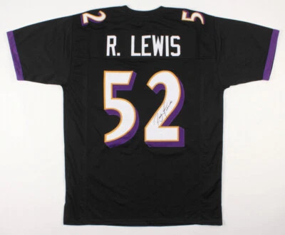 Ray Lewis Signed Ravens Black Jersey (JSA) 13xPro Bowl L.B. / 2xSuper Bowl Champ - Image 1 of 4