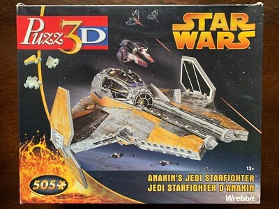 Rompecabezas Wrebbit 3D STAR WARS Anakin's Jedi Starfighter 505 piezas ¡Completo! Foto 1 de 4