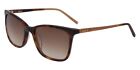 DKNY DK500S Sunglasses Women Soft Tortoise Square 54mm New 100% Authentic