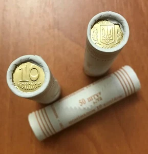 UKRAINE - Bank ROLL (50 coins) x 10 KOPIYOK (kopecks) 2009, KM # 1.1 b - BU, UNC - Bild 1 von 4