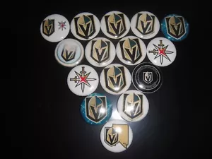 Las Vegas Golden Knights botones espalda plana o alfiler insignia adornos imán - Imagen 1 de 5