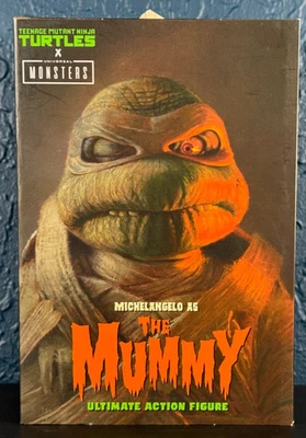 NECA TMNT Teenage Mutant Ninja Turtles x Universal Monsters Miguel Ángel - Momia Foto 1 de 4