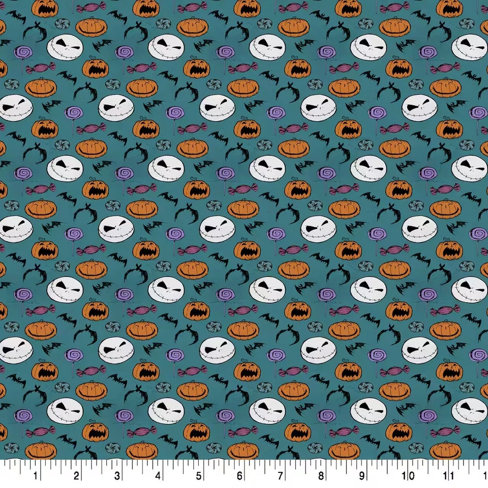 Хлопчатобумажная ткань Nightmare Before Christmas & Pumpkins - Изображение 1 из 1