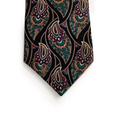 Corbata de diseñador Monsieur Givenchy 100 % seda cachemira 57,5 x 3,74" para hombre vintage Foto 1 de 4