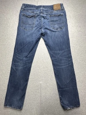 Pantalones de mezclilla American Eagle adultos 36x32 (34x29) azul recto ajustados Normcore para hombre Foto 1 de 4