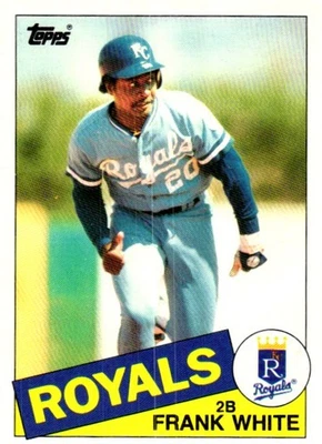 1985 Topps #743 Frank White - Image 1 of 2