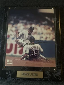 8x10 Derek Jeter signed Autogramm Foto auf Plakette HOF NO COA - Bild 1 von 4