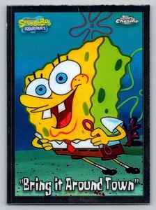 2025 Topps Chrome SpongeBob SquarePants #85 “Bring It Around Town” Black - Picture 1 of 2