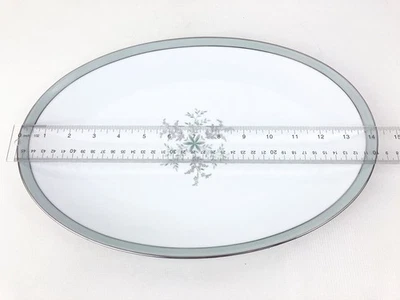 Plato de servir ovalado vintage Noritake China Lucille patrón #5813 14" Foto 1 de 4