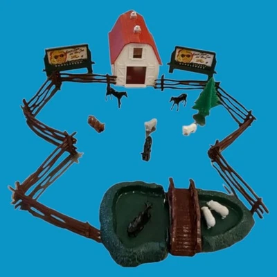 Complete Rare Plasticville Barn & Animal Unit BA-6 Set Box with Original Box - Image 1 of 4