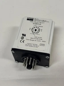 Used Nice Dayton 6A855A Adjustable Time Delay Relay 0.05 Sec - 999 Hour 120 VAC - Picture 1 of 6