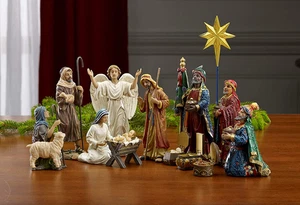 Drei Könige Geschenke Sterndeuter, Weise Männer, Weihnachtsstern, Engel, Hirten, Schafe, Heilige - Bild 1 von 14