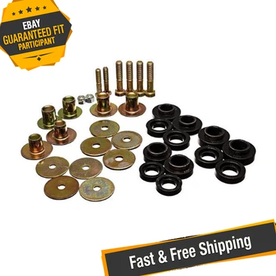 Kit de bujes de montaje de carrocería Energy Suspension 3.4142G negro para Chevy Camaro 67-81 Foto 1 de 4