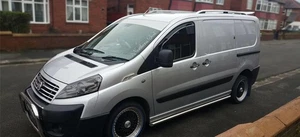 Side Bars + Down Lights For Fiat Scudo LWB 2007 - 2016 Van Stainless Accessories - Picture 1 of 7