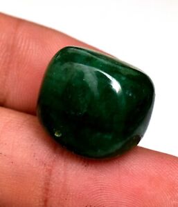 Natural Certified Zambian Emerald Smooth Nugget Beads 15.65 Ct with out Drill