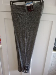 Neu mit Etikett No Boundaries Damen-Legginghose hoher Bund grau Makramee Knöchel Größe XXXL 21 - Bild 1 von 4