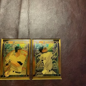 Rare 1995 Topps Finest Bronze PAUL O'Neill & Jeff Bagwell Rare Chrome Cards