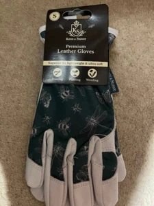Gants en cuir premium Kent & Stove FLutter Bugs femmes jardinage petit - Photo 1/1