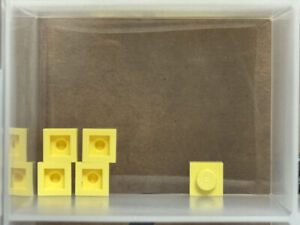 Pièces LEGO - Plaque jaune clair vif 1 x 1 - No 3024 - QTY 5