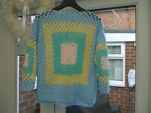Ladies Crochet Jacket . New and Unused . Hand Made . See pics for dimensions . - Picture 1 of 13
