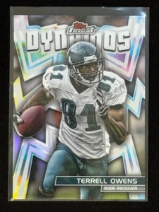 2024 Topps Finest - Refractor Dynamos #DYN-27 Terrell Owens PHILADELPHIA - Picture 1 of 4