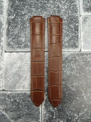 New 14mm Leather Strap Brown Watch Band CARTIER Ballon Bleu Single Fold Small - Image 1 of 4