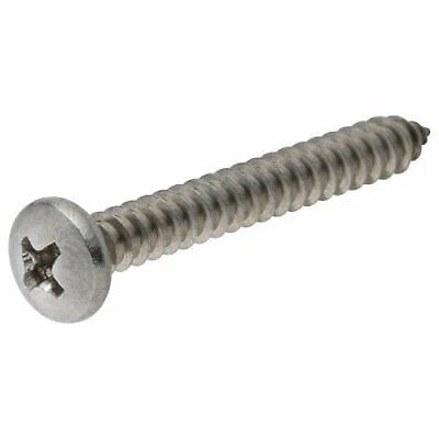 HILLMAN #10 x 3/4-Inch Stainless Steel Pan Head Phillips Sheet Metal Screws 3-Pack