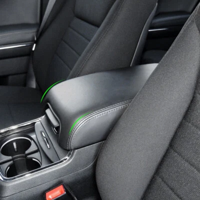 Tapa de consola interior reposabrazos cubierta caja cuero para Dodge Charger 2011-2018 negro Foto 1 de 4