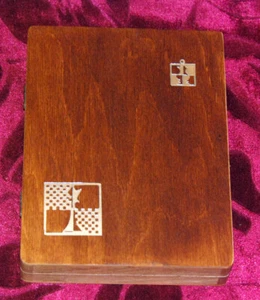 Vintage wooden TravelChess set with original folding board Original Soviet 1980 - Picture 1 of 20