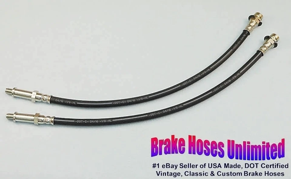 FRONT BRAKE HOSES Ford Truck 1/2 Ton, F100, 1965 1966 1967 1968 1969 1970 1971 - Image 1 of 1