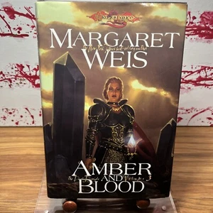 Margaret Weis Signed Book: Amber and Blood, The Dark Disciple vol. 3 HC/DJ 1st E - Picture 1 of 11