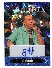 2023 Leaf Pop Century G Herbo Pro Set Raps 12/20 Blue Auto Autograph Card