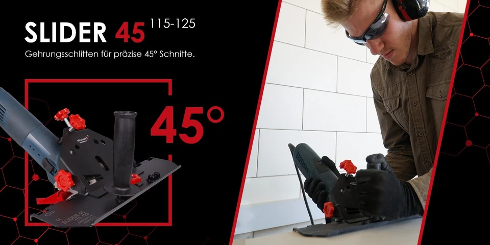 DISTAR Kantenschnitt Fliesenschneider 45 ° Winkelschleifer (geprüft.Rücksendeartikel)