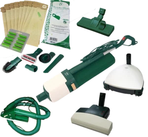 FOLLETTO VK 121 RIGENERATO ASPIRAPOLVERE E SPAZZOLA CON RUOTE GARANTITO VORWERK - Imagen 1 de 14