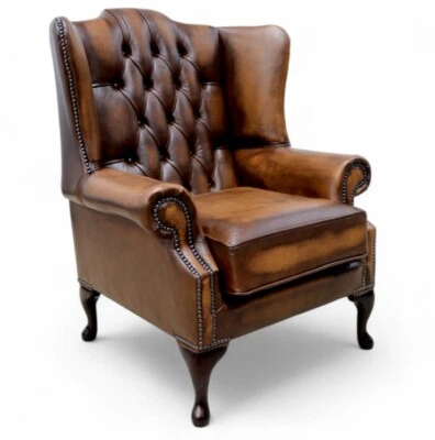 High Back Chair Real Leather Pre Xmas Delivery Guaranteed Brand New Made In UK