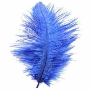 Ostrich Feather Drab 6-15cm x 5 - Royal Blue ((SECONDS)) - Imagen 1 de 1