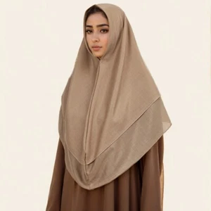Pañuelo grande para mujeres musulmanas hiyab bufanda instantánea chal cubierta completa turbante - Imagen 1 de 8