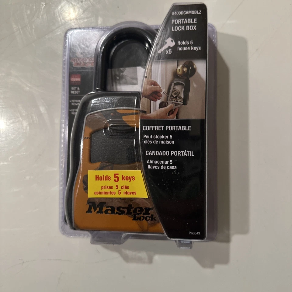 Master Lock Mossy Oak BLAZE Combo Lock Box holds 5 Keys - new - Image 1 of 2