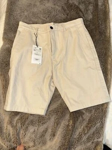 Pantalones cortos de vestir para hombre Zara caqui talla 31 nuevos con etiquetas - Imagen 1 de 4