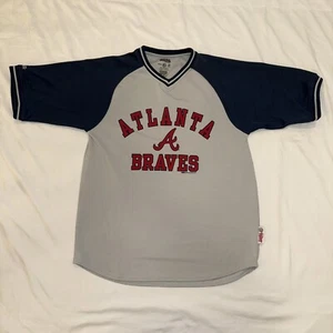 2013 Atlanta Braves Stitches MLB Baseball Blank No Player Jersey Men’s Medium M - Picture 1 of 7