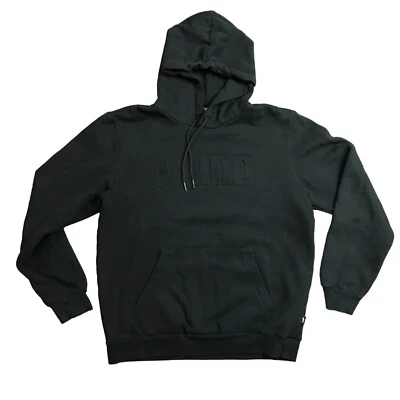 Puma Black Pullover Hoodie Sweatshirt Black Logo Women's Size Medium - Image 1 of 4
